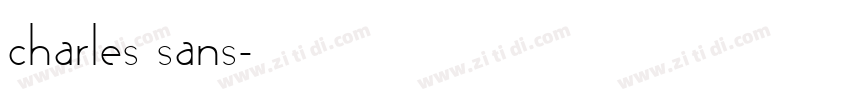charles sans字体转换